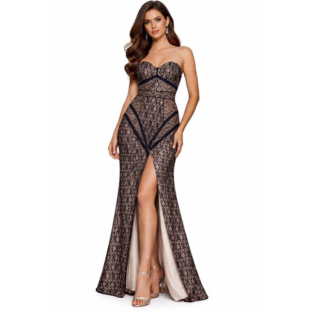 Bariano Australia Lace Overlay Formal Gown Size 2